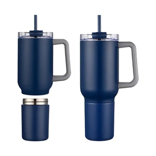 22-ounce stainless steel travel mug with double-wall insulation and gift box.... from ASI 98360 WOWLine