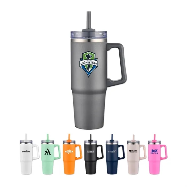 30-ounce stainless steel travel mug with double-wall insulation.... from ASI 98360 WOWLine