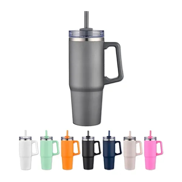 30-ounce stainless steel travel mug with double-wall insulation.... from ASI 98360 WOWLine