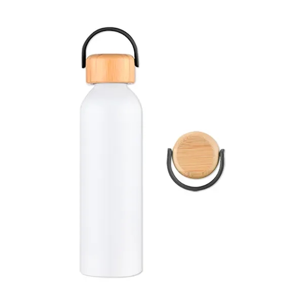 24-ounce aluminum water bottle with a bamboo lid.... from ASI 98360 WOWLine