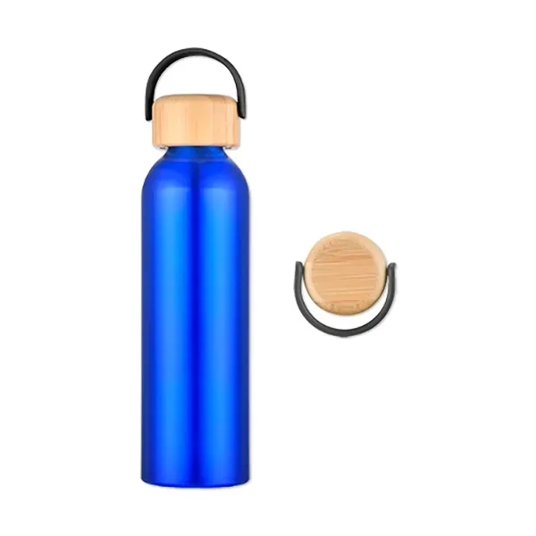 24-ounce aluminum water bottle with a bamboo lid.... from ASI 98360 WOWLine