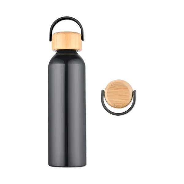 24-ounce aluminum water bottle with a bamboo lid.... from ASI 98360 WOWLine