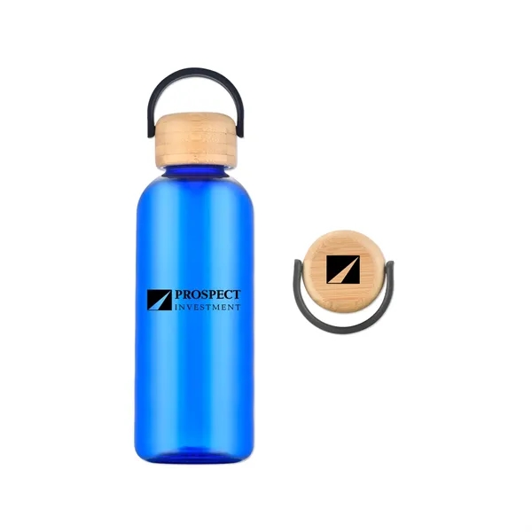 21-ounce PET water bottle with a bamboo lid.... from ASI 98360 WOWLine