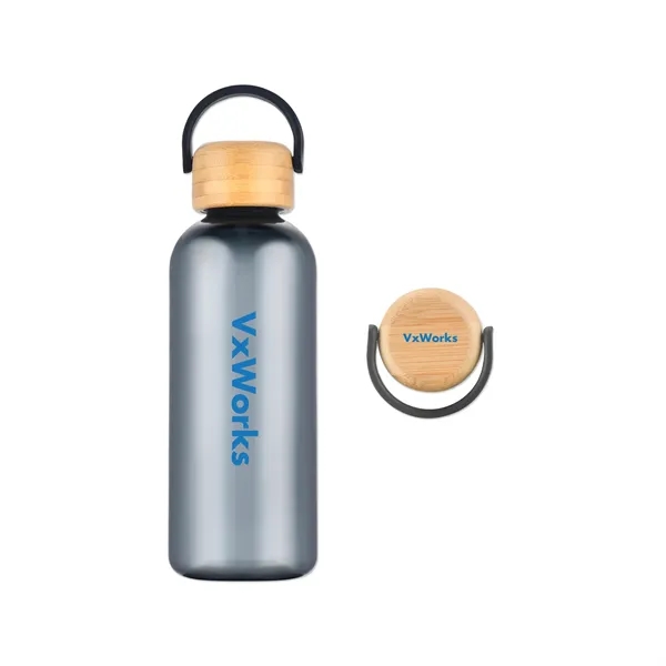 21-ounce PET water bottle with a bamboo lid.... from ASI 98360 WOWLine