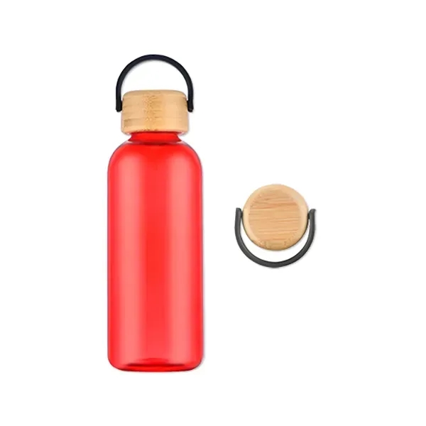21-ounce PET water bottle with a bamboo lid.... from ASI 98360 WOWLine