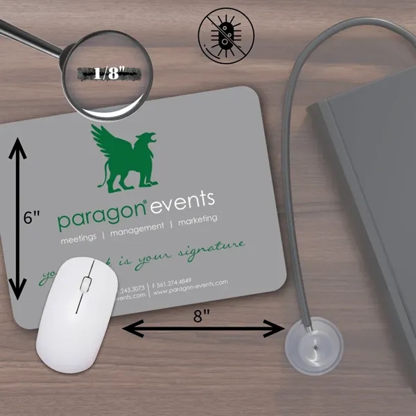 Mouse pad with antimicrobial fabric.... from ASI 59080 Halls & Company