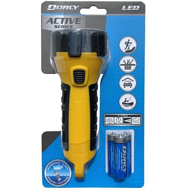 This 150 Lumen flashlight boasts a water-resistant design with the added... from ASI 84514 Safety Made / Acme United Corporation Ready4 kits
