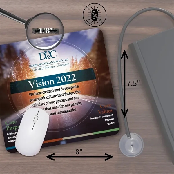 Mouse pad made of antimicrobial fabric.... from ASI 59080 Halls & Company