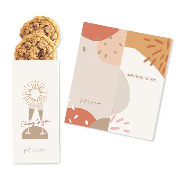 Fully customizable greeting card and gourmet cookies all in one!... from ASI 68680 Maple Ridge Farms Inc / Sweeter Cards
