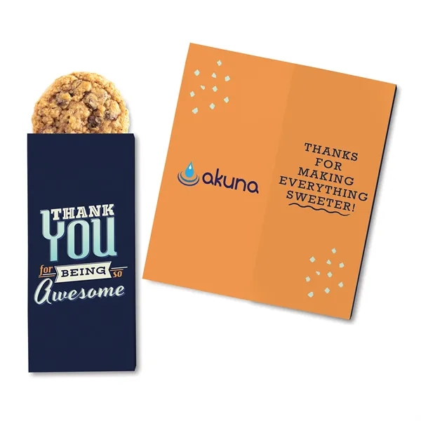 Fully customizable greeting card and gourmet cookies all in one!... from ASI 68680 Maple Ridge Farms Inc / Sweeter Cards