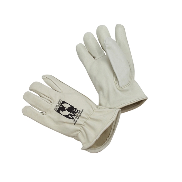 Pig grain, leather trucker's work glove, keystone thumb, shirred elastic back,... from ASI 79951 Promosafe / Promosafe