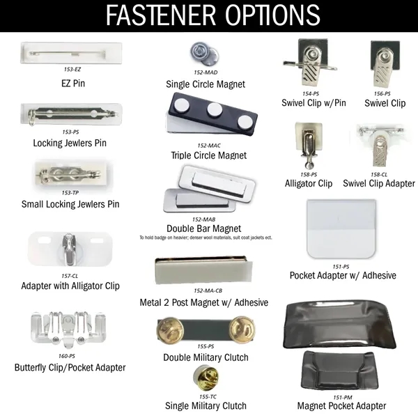 Name badge with a magnet fastener.... from ASI 59080 Halls & Company