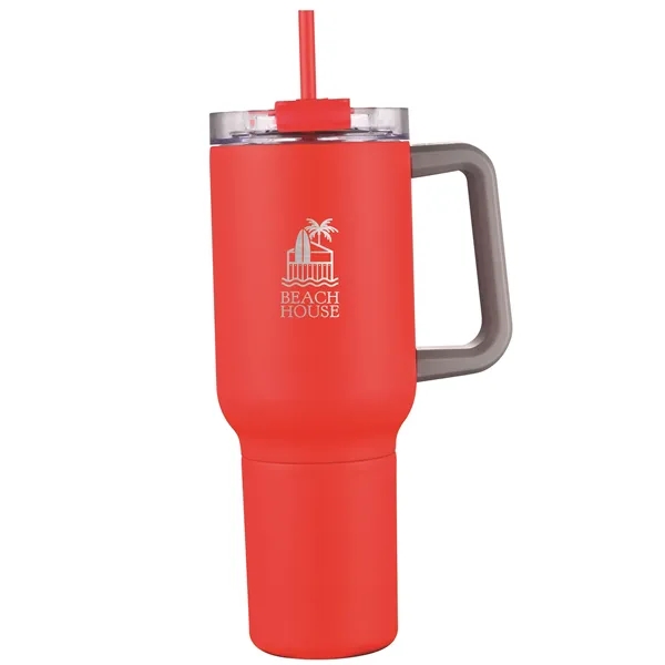 30-ounce tumbler with a carry handle, double-walled vacuum insulation, flip lid... from ASI 90807 Tekweld