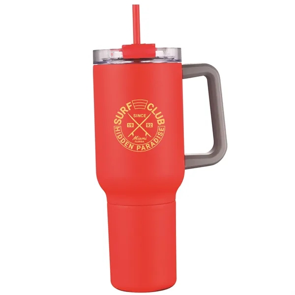 30-ounce tumbler with a carry handle, double-walled vacuum insulation, flip lid... from ASI 90807 Tekweld