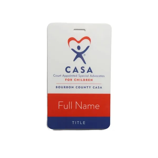 Durable laminated ID badge w/ full-color personalization, tamper resistance, water protection,... from ASI 59080 Halls & Company