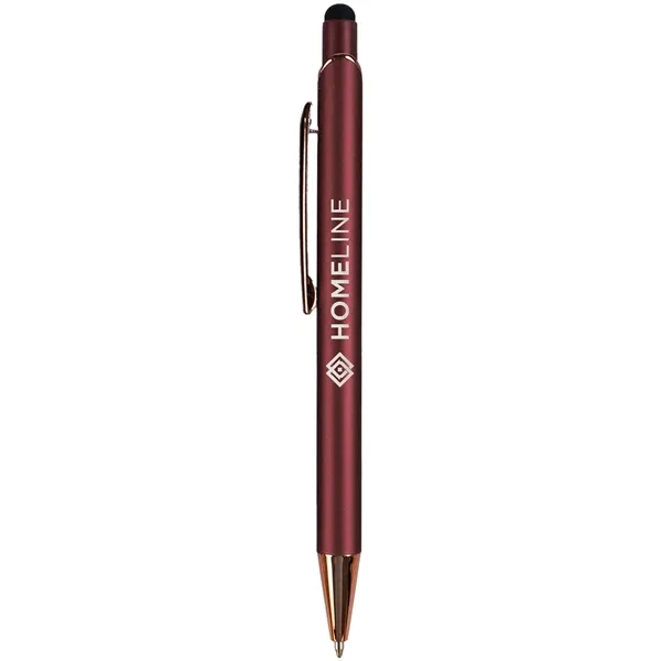 Elegant stylus pen with ergonomic design, smooth black ink, and rose... from ASI 61966 HPG / Hub Pen