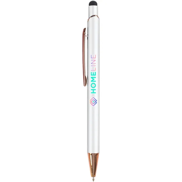 Elegant stylus pen with ergonomic design, smooth black ink, and rose... from ASI 61966 HPG / Hub Pen