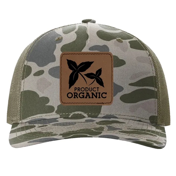 Richardson 112PFP Snapback five-panel cotton and polyester trucker cap with adjustable... from ASI 74601 Calico