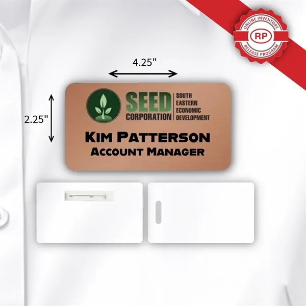Durable laminated ID badge w/ full-color personalization, tamper resistance, water protection,... from ASI 59080 Halls & Company