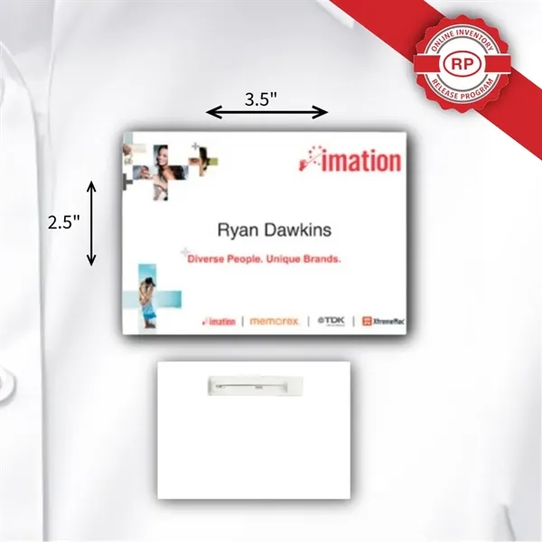 Durable laminated ID badge w/ full-color personalization, tamper resistance, water protection,... from ASI 59080 Halls & Company