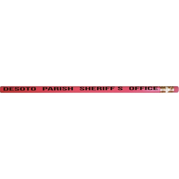 Hex pencil, eraser, 3 lines of custom text, assorted colors, screen... from ASI 79951 Promosafe / Promosafe