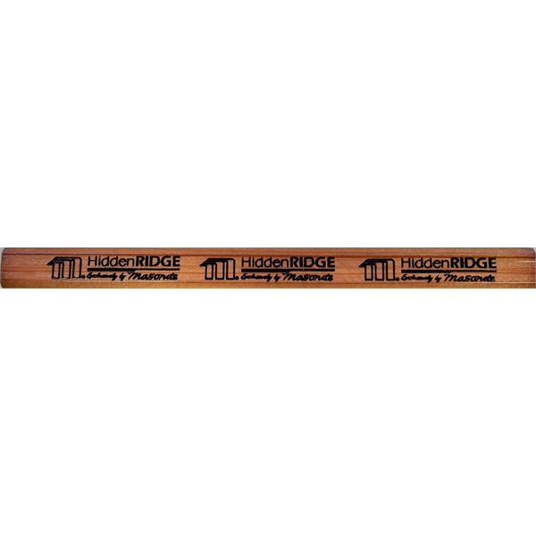 Carpenter pencil with soft, medium & hard leads available, screen printed,... from ASI 79951 Promosafe / Promosafe