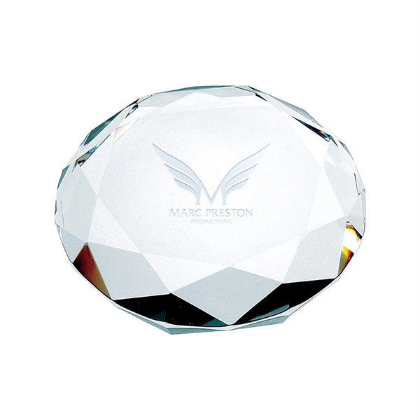 Octagon-cut Crystal Paperweight... from ASI 31517 Admart Products / Admart Line