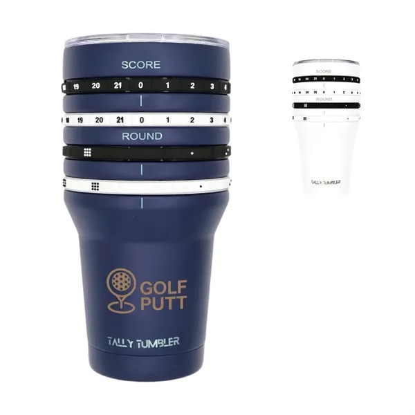 Insulated tumbler with built-in scorekeeper for backyard games, tailgates, parties, and... from ASI 72657 Active Life Promo / Active Life Ingrain