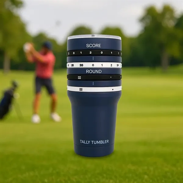 Insulated tumbler with built-in scorekeeper for backyard games, tailgates, parties, and... from ASI 72657 Active Life Promo / Active Life Ingrain