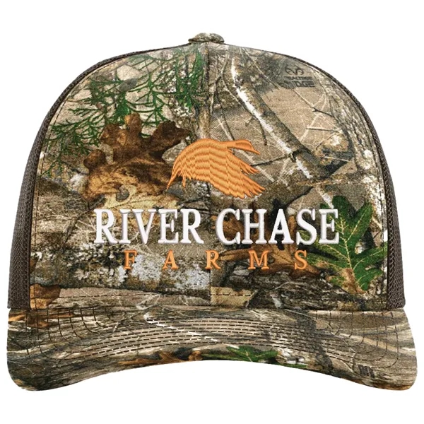 Six-panel Richardson 112P snapback polyester and cotton snapback trucker cap.... from ASI 74601 Calico