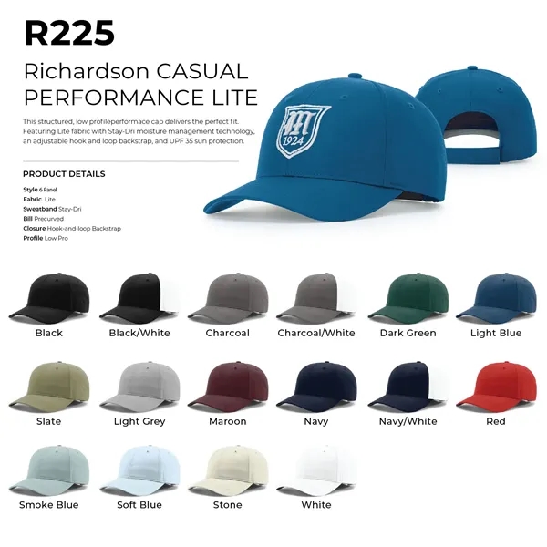 Richardson 225 With Stay-Dri technology and rated UPF 35, this cap... from ASI 74601 Calico