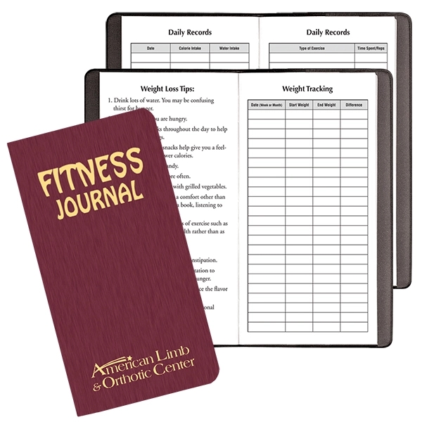 Fitness Health journal with shimmer cover, body measurements.... from ASI 76575 Payne Publishers Inc / Payne Publishers
