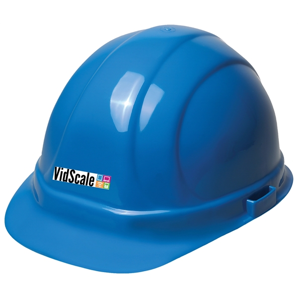 Blue hard hat, six point ratchet suspension. 1 color, 1 location,... from ASI 79951 Promosafe / Promosafe