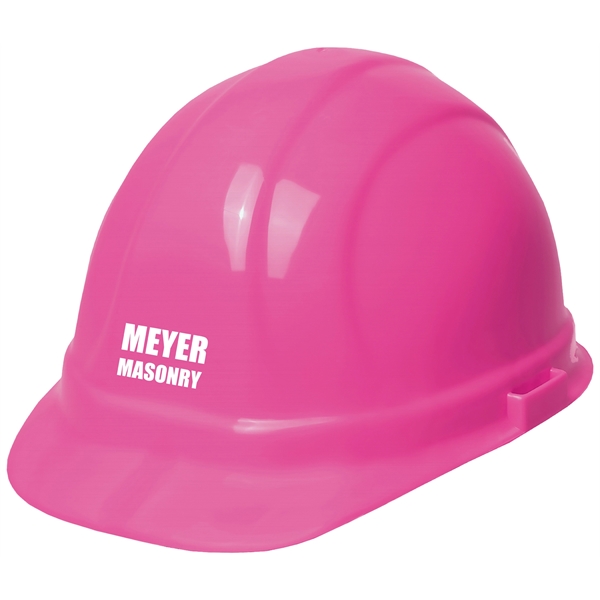 Hi-viz pink hard hat, six point ratchet suspension. 1 color, 1... from ASI 79951 Promosafe / Promosafe