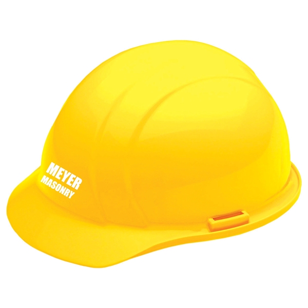 Yellow hard hat, six point pin lock suspension. 1 color, 1... from ASI 79951 Promosafe / Promosafe