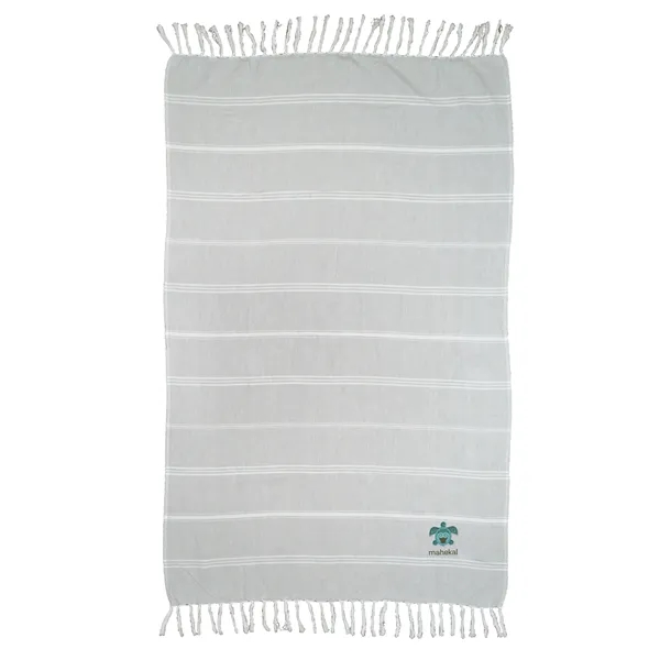 39" x 70" 8.0lb./doz. Striped Turkish cotton peshtemal/beach towel with fringes.... from ASI 79750 Pro Towels