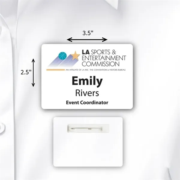 Durable laminated ID badge w/ full-color personalization, tamper resistance, water protection,... from ASI 59080 Halls & Company