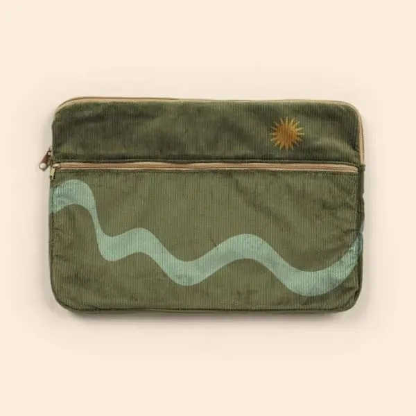 Corduroy laptop sleeve with zippered pocked... from ASI 74710 Numo