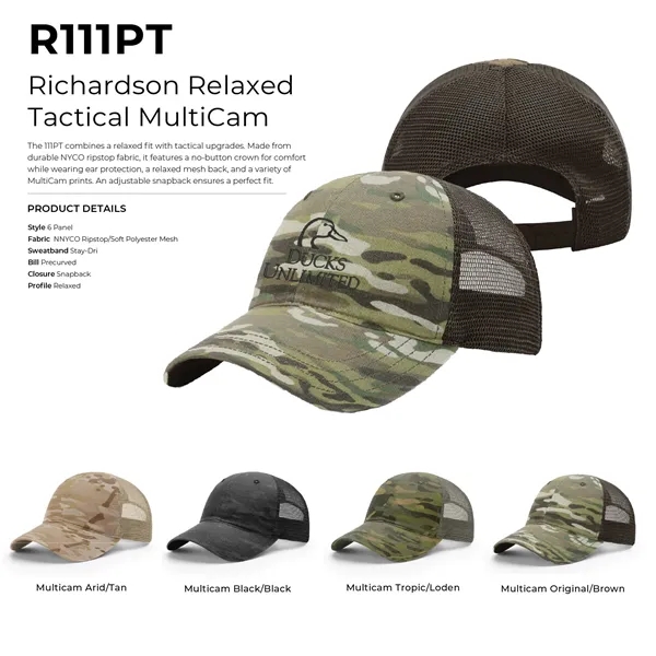 Richardson 111PT Relaxed Tactical MultiCam Hats is all about comfort and... from ASI 74601 Calico