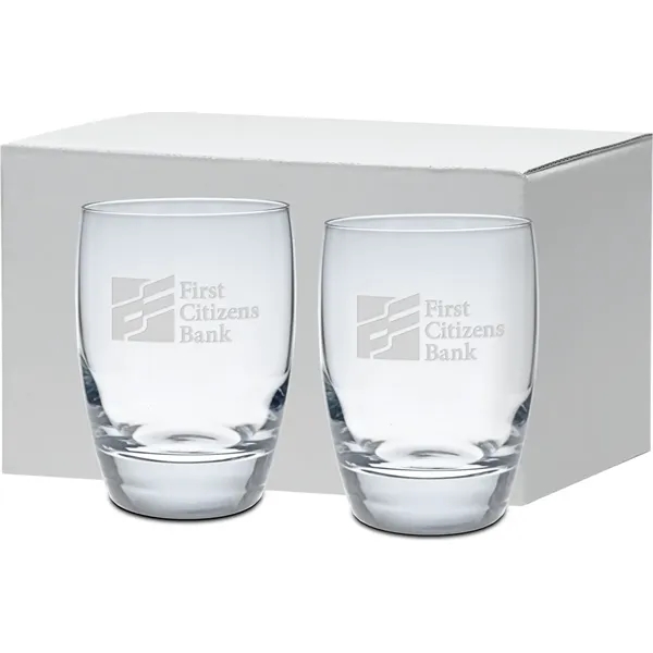 12 oz. Rocks gift set made of high-tech blown lead-free crystal... from ASI 71920 Moderne Glass Company Inc