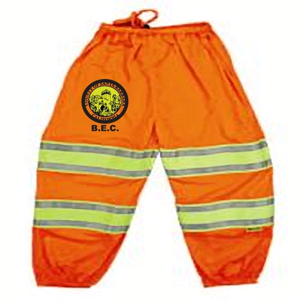 Orange safety pant, ANSI class e, Minnesota style, (regular - xl).... from ASI 79951 Promosafe / Promosafe