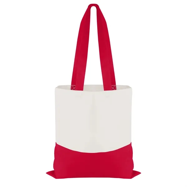 Cotton Colored Accent Flat Tote... from ASI 40480 Koozie Group