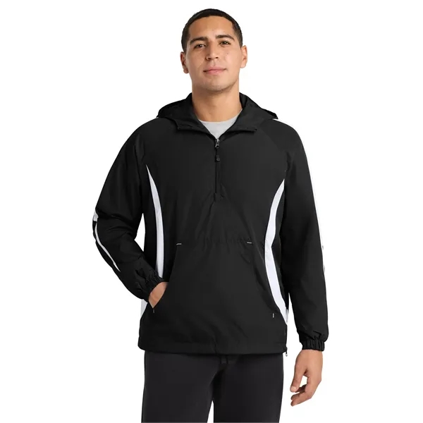 Sport-Tek Colorblock Raglan Anorak.... from ASI 84863 SanMar