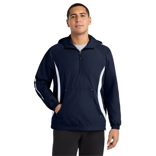 Sport-Tek Colorblock Raglan Anorak.... from ASI 84863 SanMar