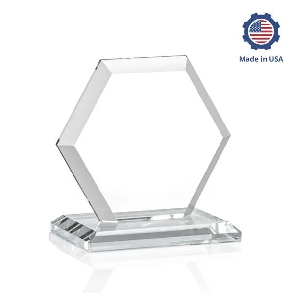 The Barnett VividPrint™ Award features a beautifully beveled Starfire Crystal Hexagon... from ASI 84592 St Regis Group / St Regis
