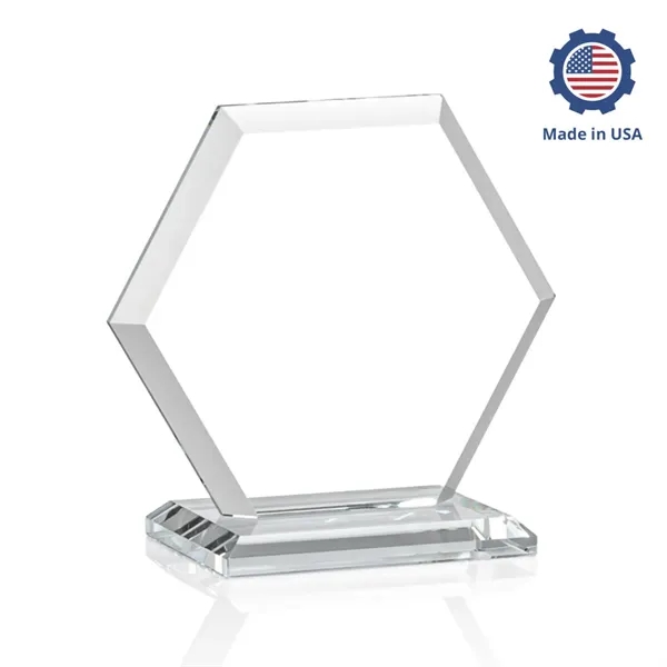 The Barnett VividPrint™ Award features a beautifully beveled Starfire Crystal Hexagon... from ASI 84592 St Regis Group / St Regis