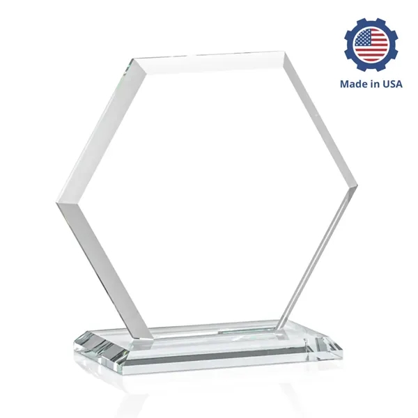 The Barnett VividPrint™ Award features a beautifully beveled Starfire Crystal Hexagon... from ASI 84592 St Regis Group / St Regis