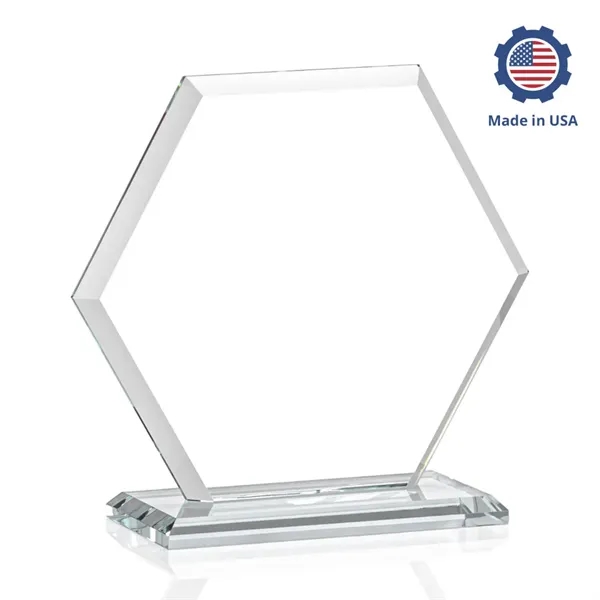The Barnett VividPrint™ Award features a beautifully beveled Starfire Crystal Hexagon... from ASI 84592 St Regis Group / St Regis