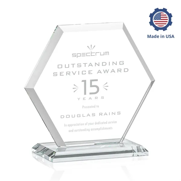 The Barnett Award features a beautifully beveled Starfire Crystal Hexagon mounted... from ASI 84592 St Regis Group / St Regis