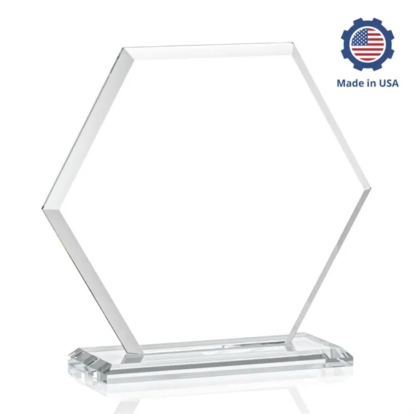 The Barnett Award features a beautifully beveled Starfire Crystal Hexagon mounted... from ASI 84592 St Regis Group / St Regis